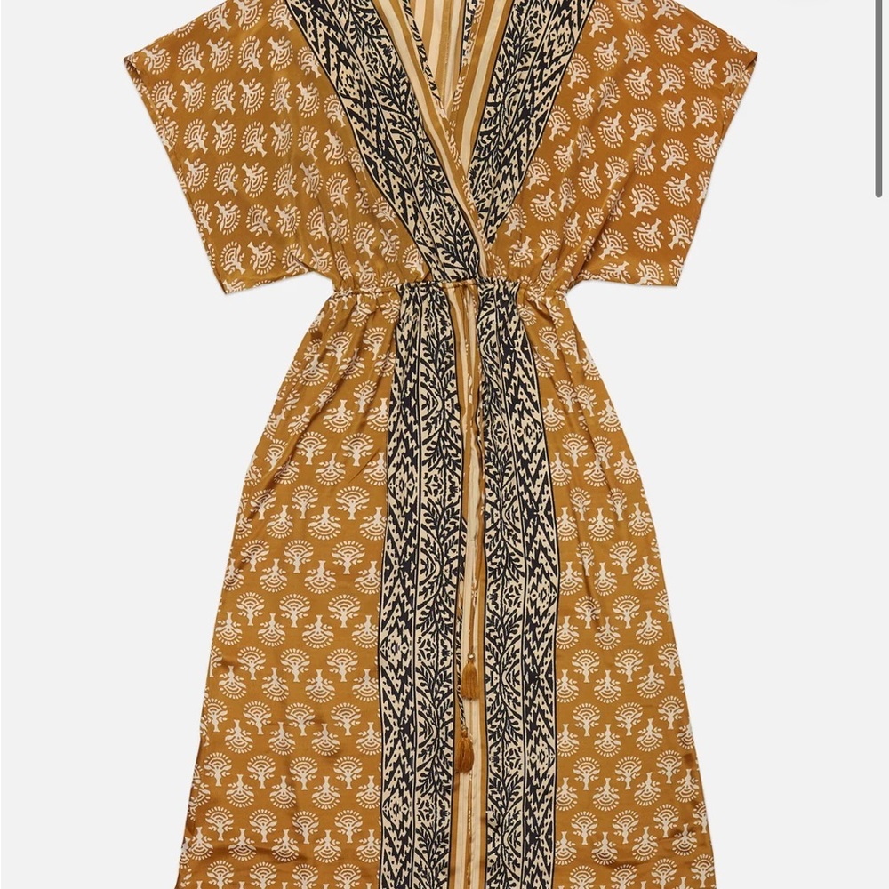 Deluc Elegant Tan and Black Women's Dress